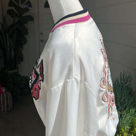 Maje Satin Bomber Jacket - Picture 7 of 14